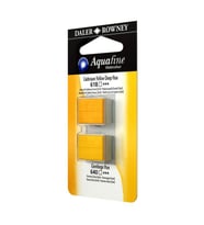 Daler Rowney Aquafine 1/2 Tablet Suluboya 2'li Set CAD YELLOW DEEP HUE/GANBOGE HUE 