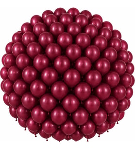 Bordo Renk Lateks Pastel Balon (30 cm) - 100 Adet