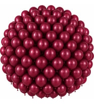 Bordo Renk Lateks Pastel Balon (30 cm) - 100 Adet