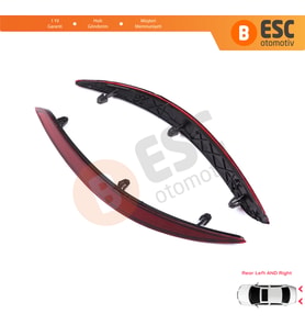 Fiat Egea 2015-On 4-Kapı Sedan 51998151 51998149 için Sağ Sol Arka Tampon Reflektörü