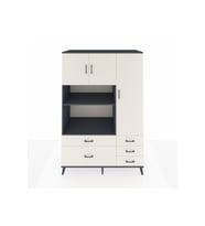 Kronos Dolap 7 Raflı 5 Çekmeceli 3 Kapaklı 132x59x195 Antrasit-Aytaşı/Aytaşı
