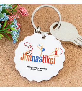 İsme Özel Jimnastikçi Papatya Anahtarlık