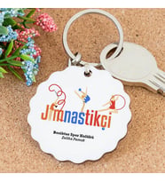 İsme Özel Jimnastikçi Papatya Anahtarlık