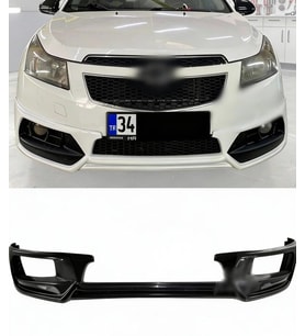 🚘 Chevrolet Cruze Makyajsız Ön Ek (Plastik)  Sportif Görünüm & Tampon Koruma (Standart)