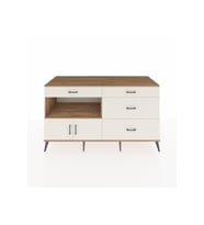 Kronos Konsol Tek Raflı 4 Çekmeceli 2 Kapaklı 176x59x99 Çam-Aytaşı