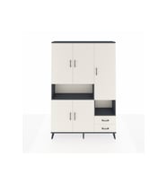 Arges Dolap 10 Raflı 2 Çekmeceli 5 Kapaklı 132x30x195 Antrasit-Aytaşı/Aytaşı