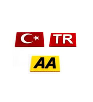Pleksi 3d Panjur Arma Yapışkanlı - Aa - Tr - Türk Bayrağı