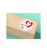 Just For You Yuvarlak Mat Etiket Sizin Için Senin Için Sticker Thanks 4 Cm (40 Adet)