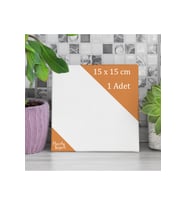 15x15 cm 1 Adet Kare Boş Tuval Tablo