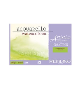 Fabriano Artistico Extra White Suluboya Blok 300 gr. 26x36 cm. 20 yp. Kaba Grenli Rough 