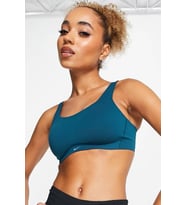 Nike Training Dri Fit Alate Minimalist Light Support Padded Bra Kadın Lazer Kesim Bra Mavi