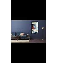 Kırmızı Çiçekli Taş Ev PixArt Sanat Elmas Mozaik Tablo Diamond Türkiye Elmas Mozaik Tablo Diamond Türkiye 36*51
