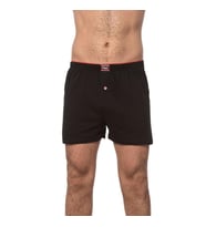 6 Adet Özkan Erkek Pamuklu Şardonlu Düz Renk Boxer 0041 (Siyah)