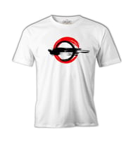 Japon - Fırça Beyaz Erkek Tshirt