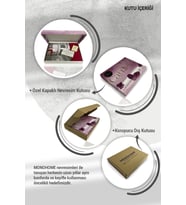 Çift Kişilik ( Lastikli Çarşaflı ) %100 Pamuk Saten Nevresim Takımı Butterfly 2