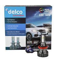 Delco Special Serisi H11 Led Xenon Slim Led Far 8000 Lümen 6500K