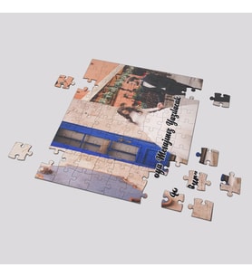 Kişiye Özel Fotoğraflı Mesajlı Büyük Boy Puzzle