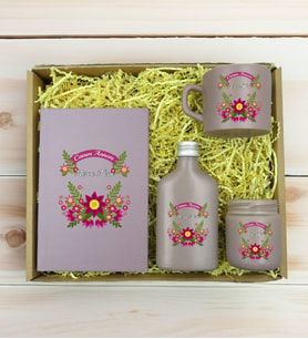 BK Gift Kişiye Özel İsimli DTF Anne Temalı Mat Gri Defter & Kahve Fincanı & Kolonya & Mum Hediye Seti-6, Anneye Hediye, Anneler Günü Hediyesi
