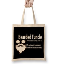 Funny Bearded Funcle Definition Fun Uncle Bez Çanta Uzun Saplı