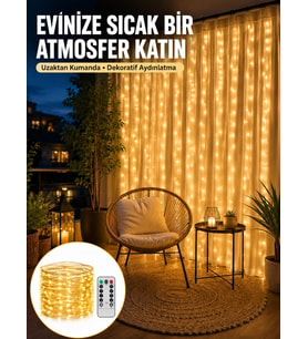 Romantik Ambiyans İçin Uzaktan Kumandalı Günışığı Peri Led Yeni Nesil