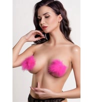 Amora Secret Pembe Tüylü Fantezi Göğüs Ucu Kapatıcı