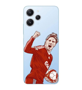 Xiaomi REDMI 12 Uyumlu Fernando Torres Desenli Şeffaf Telefon Kılıfı