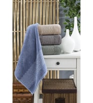 VOLENKA TUNA SILVER MICRODELUX 4'lü 50 x 90 cm HAVLU SETİ 8696474231775