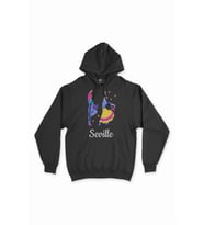 Flemenco Sevilya Siyah Sweatshirt Hoodie