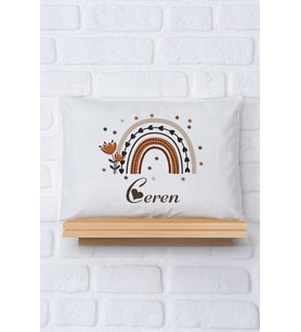 Pia Baby Premium %100 Pamuk İsme Özel Kız Bebek Yastık Kılıfı 35*45 cm 5033-12
