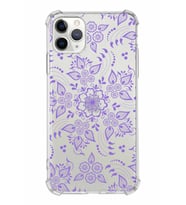 Apple iPhone 11 Pro Uyumlu Köşe Korumalı Antişok  Kapak Nostalji Desen Tasarımlı Şeffaf  Kılıf