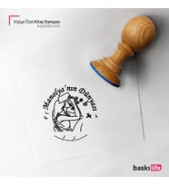Kadın Kişiye Özel Kitap Damgası Kitap Mührü Kaşe Kitap Mühür Özel Damga 362
