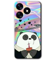 Tecno Spark 10 4G Kılıf HD Desen Baskılı Kılıf - Milkshake Panda