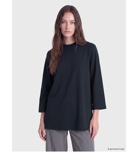 LCW Modest Lacivert Soft Touch Oversize Kadın Sweatshirt Tunik