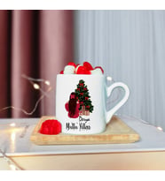 Mutlu Yıllar & Merry Christmas Yılbaşı Türk Kahvesi Fincanı Kişiye Özel