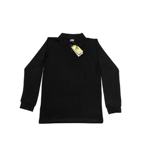 Kız Çocuk Okul Tarz %100 Pamuk T-Shirt -5-17 Yaş AG005 ANGELOS GIRLS (Siyah)