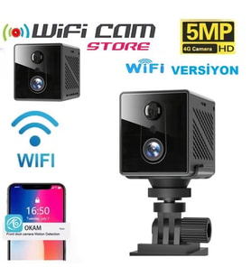 Pır Sensörlü Mikro Şarjlı WIFI Kamera Hayalet Kızılötesi