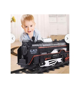 PİLLİ IŞIKLI 13 PARÇA TREN SETİ MEGA SET RAYLI KUTULU HAREKETLİ ÇUF ÇUF TREN