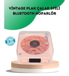 Bluetooth Hoparlör – Kristal Ses, Gece Lambası, Saatli Tasarım - Lisinya