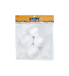 Puti Köpük Top 7 Cm 4 Lü