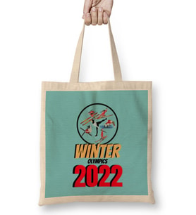 Winter Olympics Beijing 2022 Bez Çanta Uzun Saplı