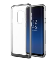 VRS Design Galaxy S9 Plus ile Uyumlu Crystal Bumper Kılıf Steel Silver