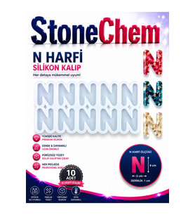 N Harfi Silikon Kalıp 10’lu – Epoksi Reçine Harf Kalıbı, Anahtarlık ve Takı Yapımı