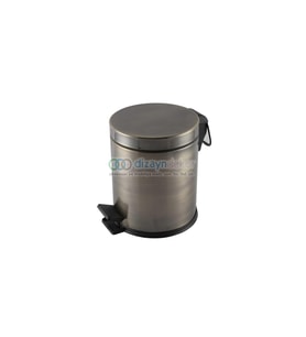 Antik Sarı Bronz Kaplama 5 Lt Pedallı Çöp Kovası