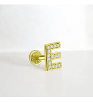 Glorria Altın E Harfi Tragus Piercing