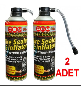 Lastik Tamir Kiti Lastik Tamir Spreyi 400 Ml Büyük Boy 2 Adet (Metal)