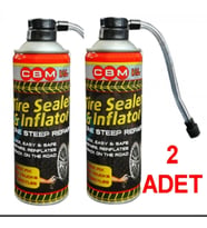 Lastik Tamir Kiti Lastik Tamir Spreyi 400 Ml Büyük Boy 2 Adet (Metal)