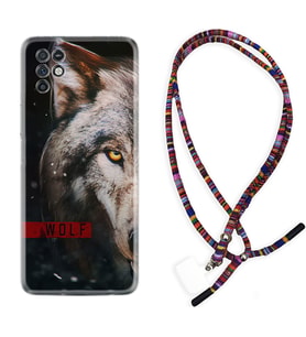 INFINIX Note 11 Pro Note 10 Hot 9 Play Kılıf Boyun Asklı Rasta Silikon Wolf Eyes 1758