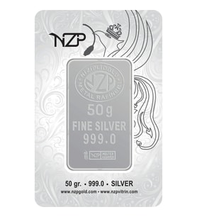 NZP Gold Nizip Külçe Gümüş 50GR