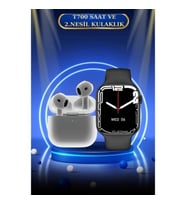 Mey İthalat® 3.Nesil TWS Bluetooth Kulaklık ve Dokunmatik Ekran Akıllı Saat Sesli Görüşme