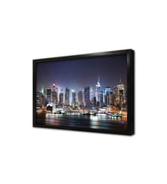 New York Gece Çerçeveli Mdf Tablo